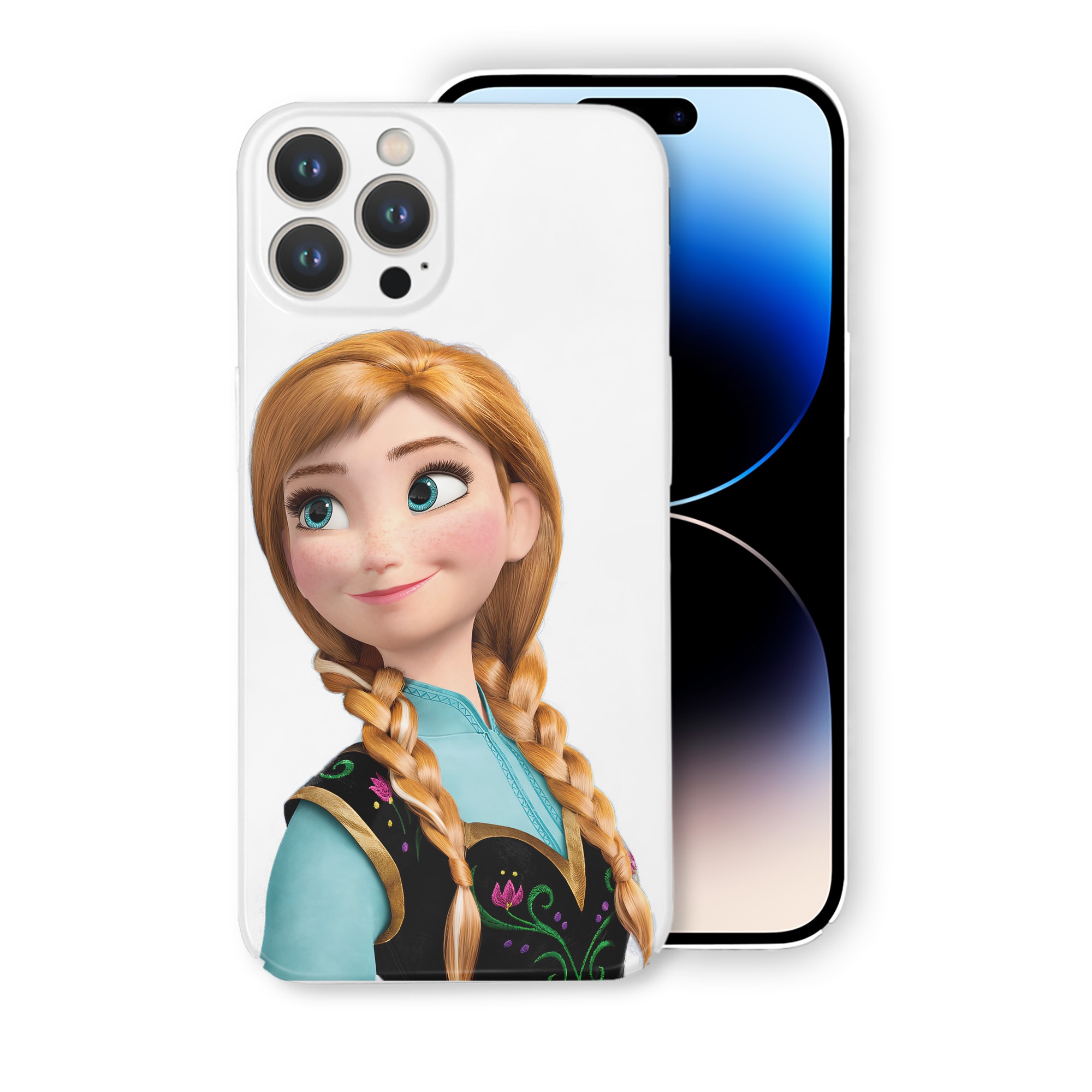 （画像用） アナと雪の女王 アンナ エルサ Frozen Anna Elsa 【iPhone 14シリーズ対応】ハードケース